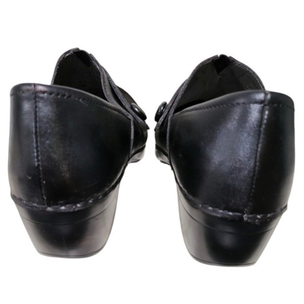 Dansko Women's Size 39 Black Leather Mary Jane Clogs Y2K Comfort Work Shoes - Picture 5 of 10